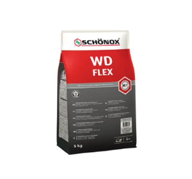 Затірка для плитки Sika Цементна Еластична SCHÖNOX WD Flex бежева 5 кг