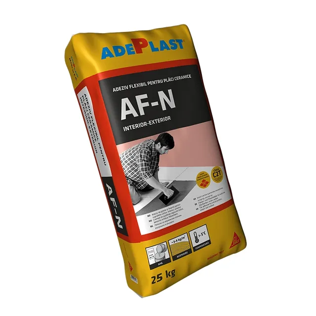 Клей для плитки Adeplast AF-N, C2T, для внутрішніх і зовнішніх робіт, 25 кг
