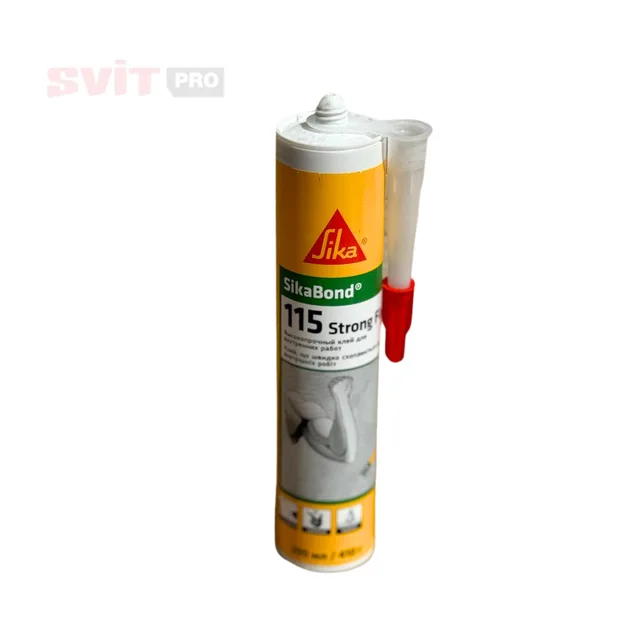Клей "рідкі цвяхи" універсальний монтажний Sika SikaBond®-115 Strong Fix 290 мл