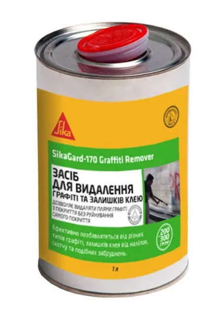 Змивка (очисник) графіті, фарби, залишків клеїв Sikagard-170 Graffiti Remover, 1 л
